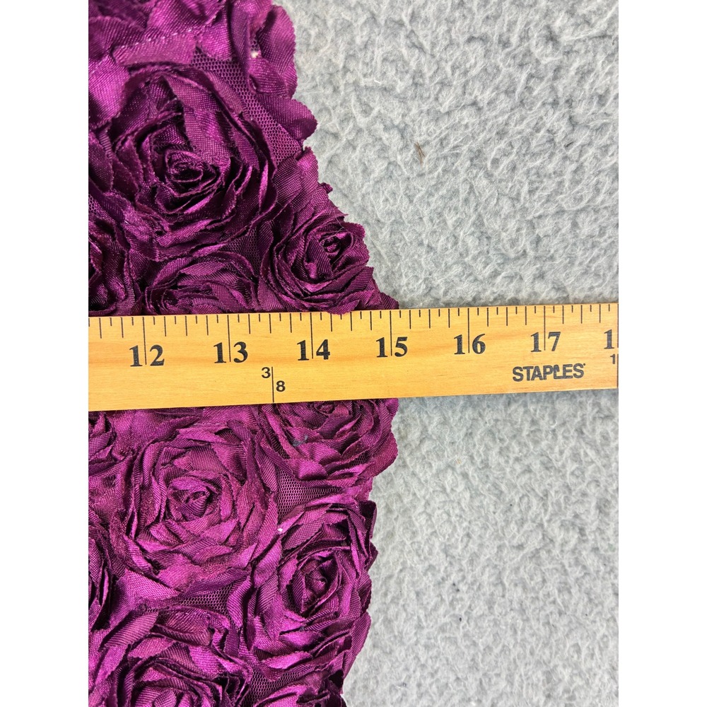 River Island Rosette Halter Bodysuit Womens S Purple Ruffle Plunge Party Chic - Picture 8 of 13